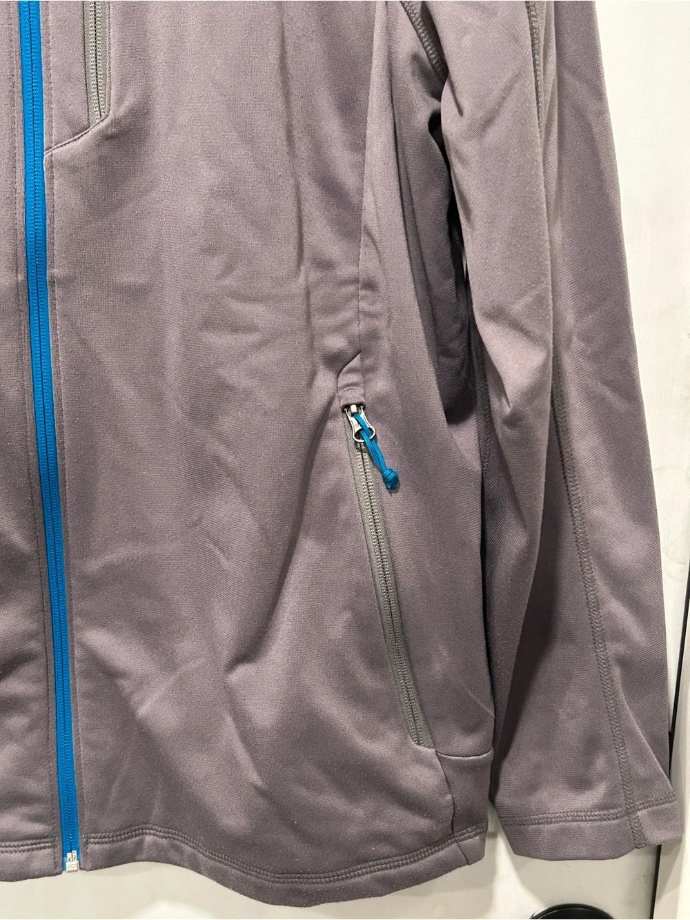 The North Face Men’s XL Apex Bionic Softshell Jacket Gray Blue Full Zip Outdoor